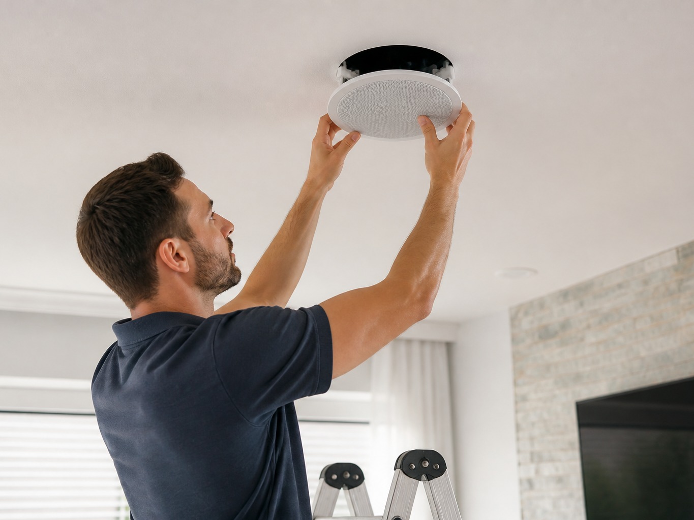 In-ceiling multi-room audio speakers